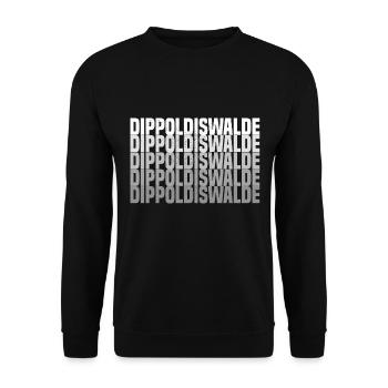 Dippoldiswalde - Unisex Pullover - Schwarz - Vorne - Alina (178cm) & Michal (187cm)