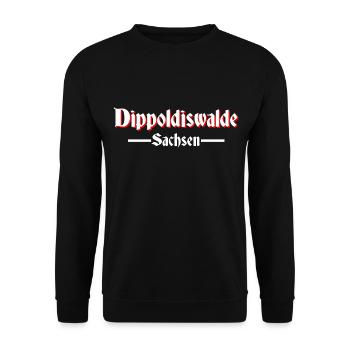 Dippoldiswalde - Unisex Pullover - Schwarz - Vorne - Alina (178cm) & Michal (187cm)