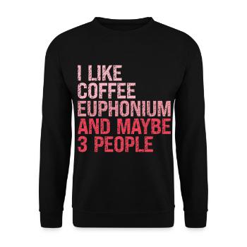 Euphonium Euphonist Girl Mama Sayings funny Pink - Unisex Sweatshirt - black - Front - Alina (178cm) & Michal (187cm)