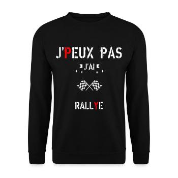 J peux pas j ai rallye - Sweat-shirt Unisexe - noir - Devant - Alina (178cm) & Michal (187cm)