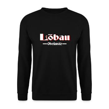 Löbau - Unisex Pullover - Schwarz - Vorne - Alina (178cm) & Michal (187cm)