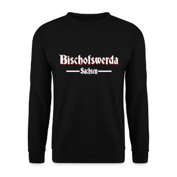 Bischofswerda - Unisex Pullover - Schwarz - Vorne - Alina (178cm) & Michal (187cm)