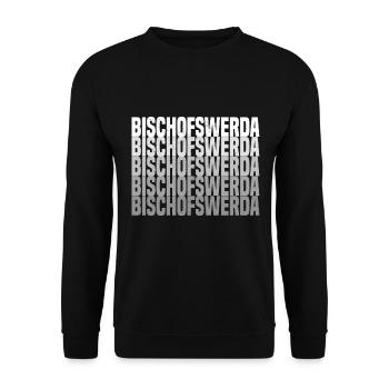 Bischofswerda - Unisex Pullover - Schwarz - Vorne - Alina (178cm) & Michal (187cm)