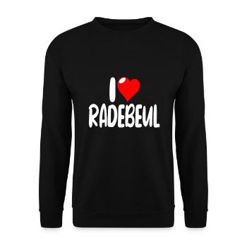 Radebeul - Unisex Pullover - Schwarz - Vorne - Alina (178cm) & Michal (187cm)