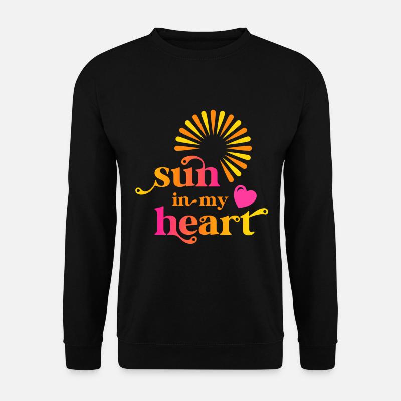 Soleil dans mon cœur - Sweat-shirt Unisexe - noir