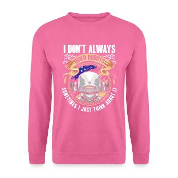 Technicien amateur de machines - Sweat-shirt Unisexe - rose - Devant