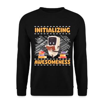 Machine Mechanics Combat Robot - Unisex Sweatshirt - black - Front - Alina (178cm) & Michal (187cm)