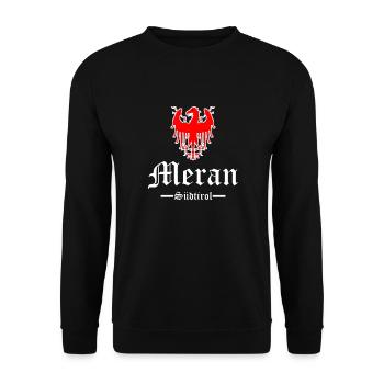 Meran Südtirol - Unisex Pullover - Schwarz - Vorne - Alina (178cm) & Michal (187cm)