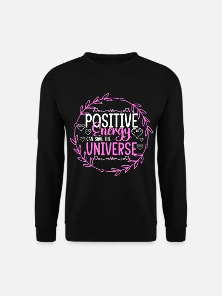 Positiv Stärke Selbstbewusstsein - Unisex Pullover - Schwarz