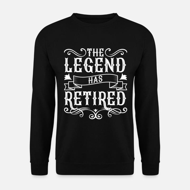 Rente Ruhe Arbeit - Unisex Pullover - Schwarz