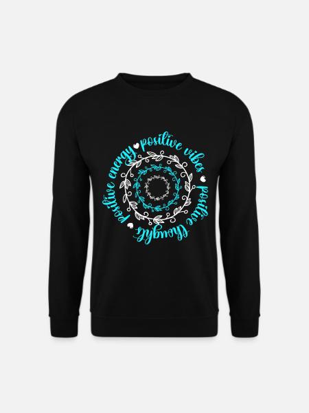 Motivation Liebe Yogaübung Selbstvertrauen - Unisex Pullover - Schwarz