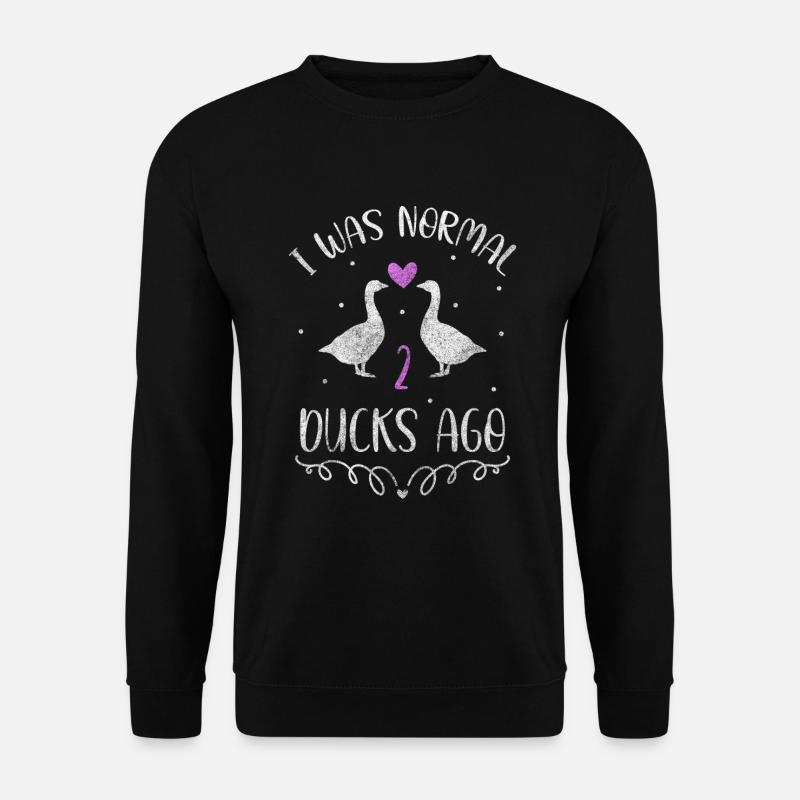 Entchen Tier Flugente Schwimmen - Unisex Pullover - Schwarz