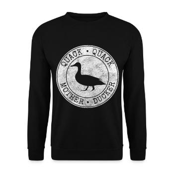 Ducklings Bird Beak Nature - Unisex Sweatshirt - black - Front - Alina (178cm) & Michal (187cm)