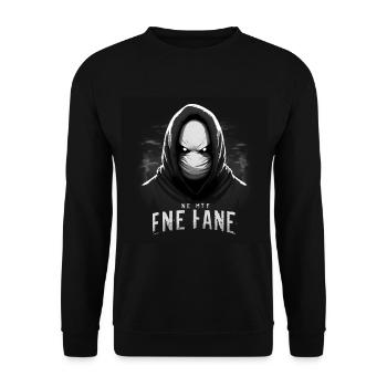 No Face - Unisex Sweatshirt - black - Front - Alina (178cm) & Michal (187cm)