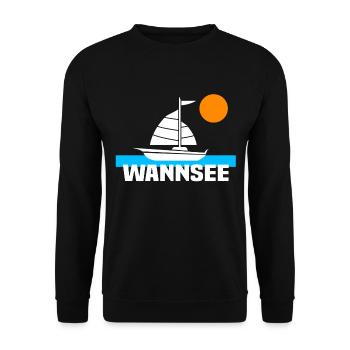 Wannsee - Unisex Pullover - Schwarz - Vorne - Alina (178cm) & Michal (187cm)