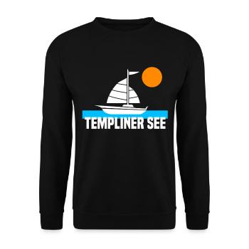 Templiner See - Unisex Pullover - Schwarz - Vorne - Alina (178cm) & Michal (187cm)