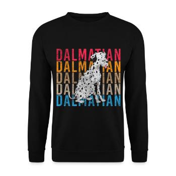 Dalmatian Pet Dog Owner Love - Unisex Sweatshirt - black - Front - Alina (178cm) & Michal (187cm)