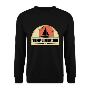 Templiner See - Unisex Pullover - Schwarz - Vorne - Alina (178cm) & Michal (187cm)
