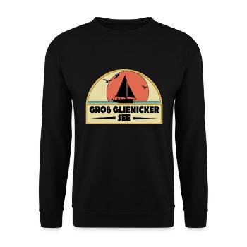 Groß Glienicker See - Unisex Pullover - Schwarz - Vorne - Alina (178cm) & Michal (187cm)