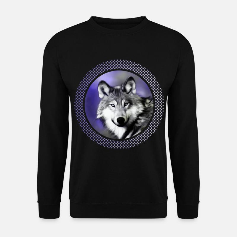 Wolf - Unisex Sweatshirt - black