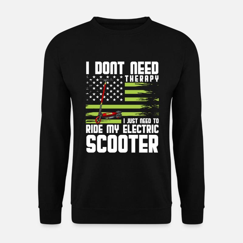 E-Scooter Batterie Ladestation - Unisex Pullover - Schwarz