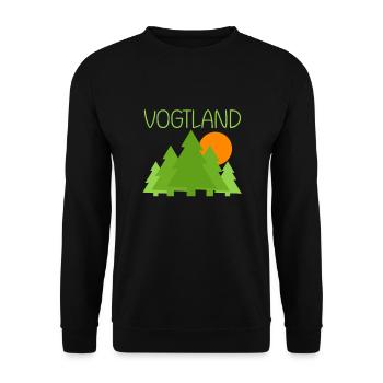 Vogtland - Unisex Pullover - Schwarz - Vorne - Alina (178cm) & Michal (187cm)