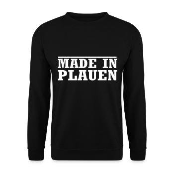 Plauen - Unisex Pullover - Schwarz - Vorne - Alina (178cm) & Michal (187cm)