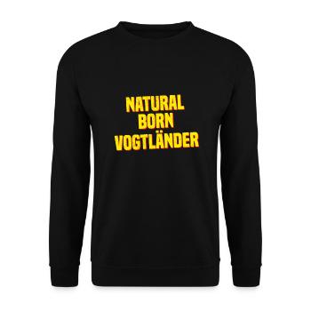 Vogtland - Unisex Pullover - Schwarz - Vorne - Alina (178cm) & Michal (187cm)