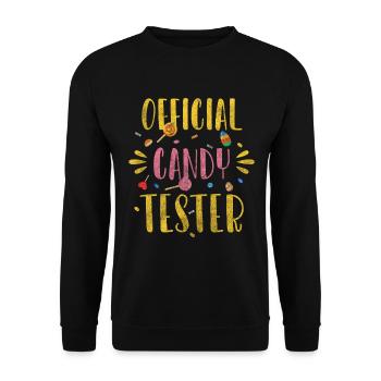 Chocolate Sweet Cats Snack Tartlets - Unisex Sweatshirt - black - Front - Alina (178cm) & Michal (187cm)