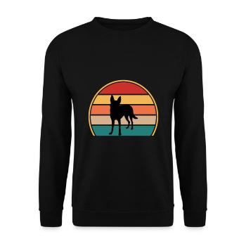 Carolina Dog Lover Silhouette Vintage Sunset - Sweat-shirt Unisexe - noir - Devant - Alina (178cm) & Michal (187cm)