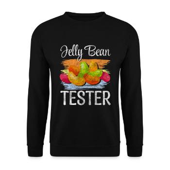 Dessert Kuchen Süßes Bonbon - Unisex Pullover - Schwarz - Vorne - Alina (178cm) & Michal (187cm)