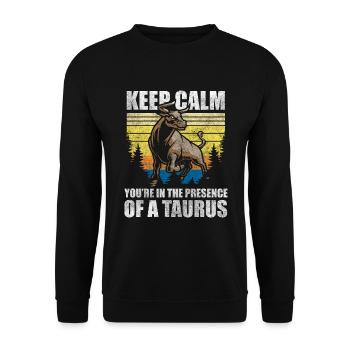 Horoscope Constellation du Zodiaque - Sweat-shirt Unisexe - noir - Devant - Alina (178cm) & Michal (187cm)