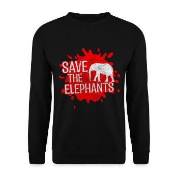 Tierschützer Tiere Retter Umweltschutz - Unisex Pullover - Schwarz - Vorne - Alina (178cm) & Michal (187cm)