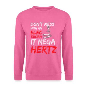 Electrician Men High Voltage - Unisex Sweatshirt - pink - Front