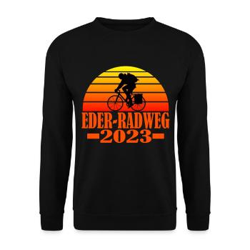 Eder radweg - Unisex Pullover - Schwarz - Vorne - Alina (178cm) & Michal (187cm)
