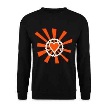 Amour du vélo - Sweat-shirt Unisexe - noir - Devant - Alina (178cm) & Michal (187cm)