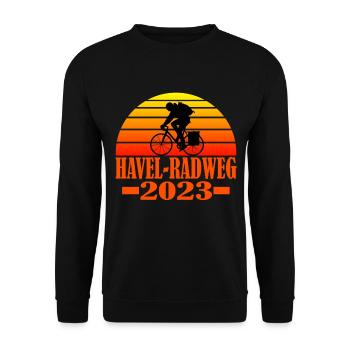 Havelradweg - Unisex Pullover - Schwarz - Vorne - Alina (178cm) & Michal (187cm)