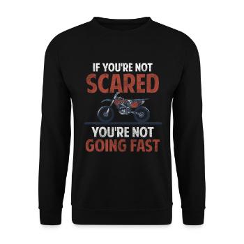 Dirt Bike Dirt Biking - Unisex Sweatshirt - black - Front - Alina (178cm) & Michal (187cm)