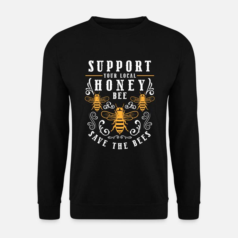 Honig Bienen Süß - Unisex Pullover - Schwarz