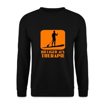 standup paddeln - Unisex Pullover - Schwarz - Vorne - Alina (178cm) & Michal (187cm)