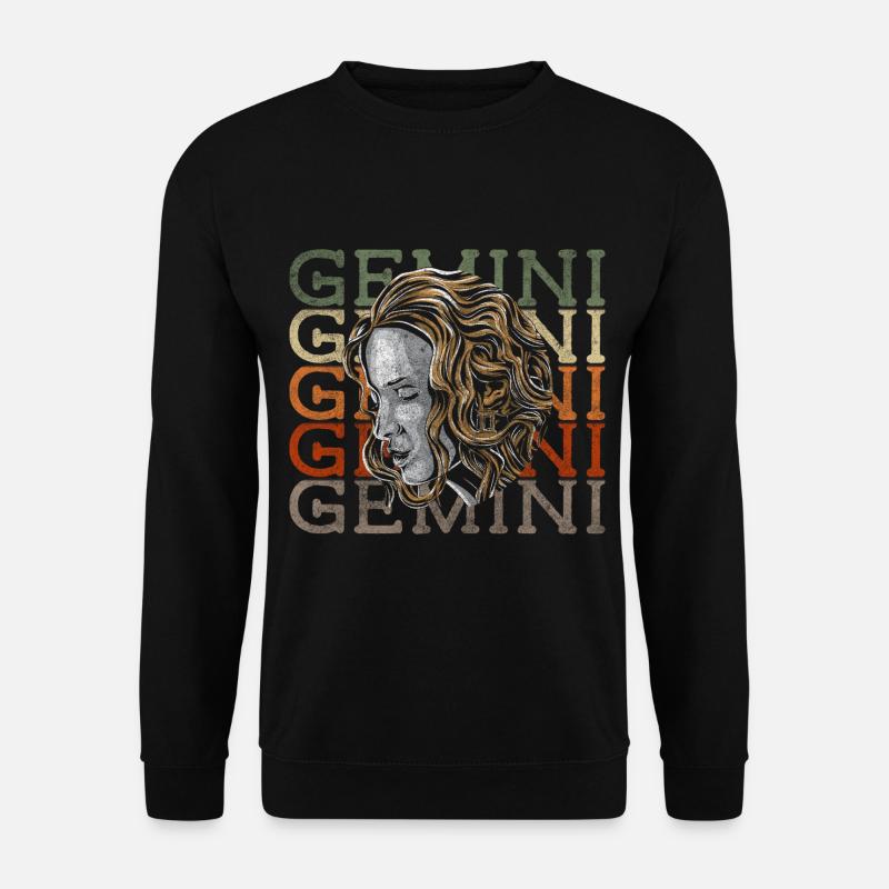 Zwillinge Astrologie Juni Geburtsdatum - Unisex Pullover - Schwarz