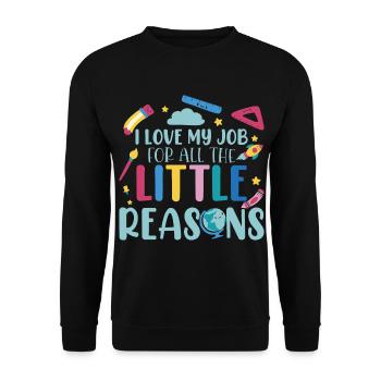 Fournisseur de services de garde - Sweat-shirt Unisexe - noir - Devant - Alina (178cm) & Michal (187cm)