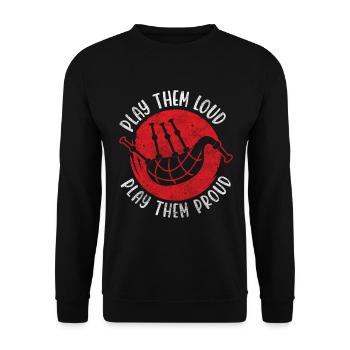Association de musique folklorique - Sweat-shirt Unisexe - noir - Devant - Alina (178cm) & Michal (187cm)