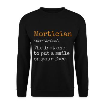 Undertaker Cemetery - Unisex Sweatshirt - black - Front - Alina (178cm) & Michal (187cm)