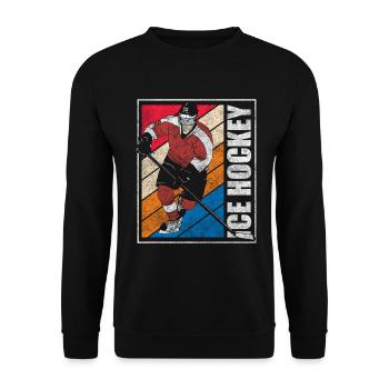 Sport Puck Team - Unisex Sweatshirt - black - Front - Alina (178cm) & Michal (187cm)