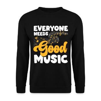 Dj Passion Songs Festival - Unisex Sweatshirt - black - Front - Alina (178cm) & Michal (187cm)