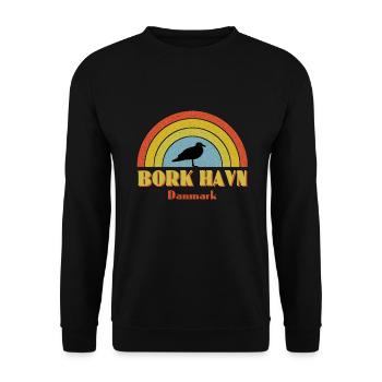Bork Havn Dänemark - Unisex Pullover - Schwarz - Vorne - Alina (178cm) & Michal (187cm)
