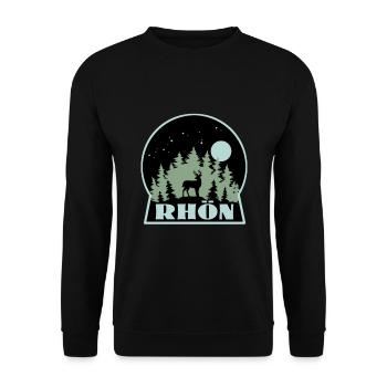 Rhön - Unisex Pullover - Schwarz - Vorne - Alina (178cm) & Michal (187cm)