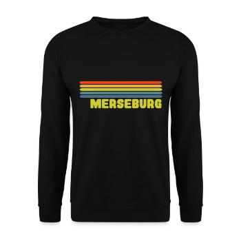 Merseburg - Unisex Pullover - Schwarz - Vorne - Alina (178cm) & Michal (187cm)