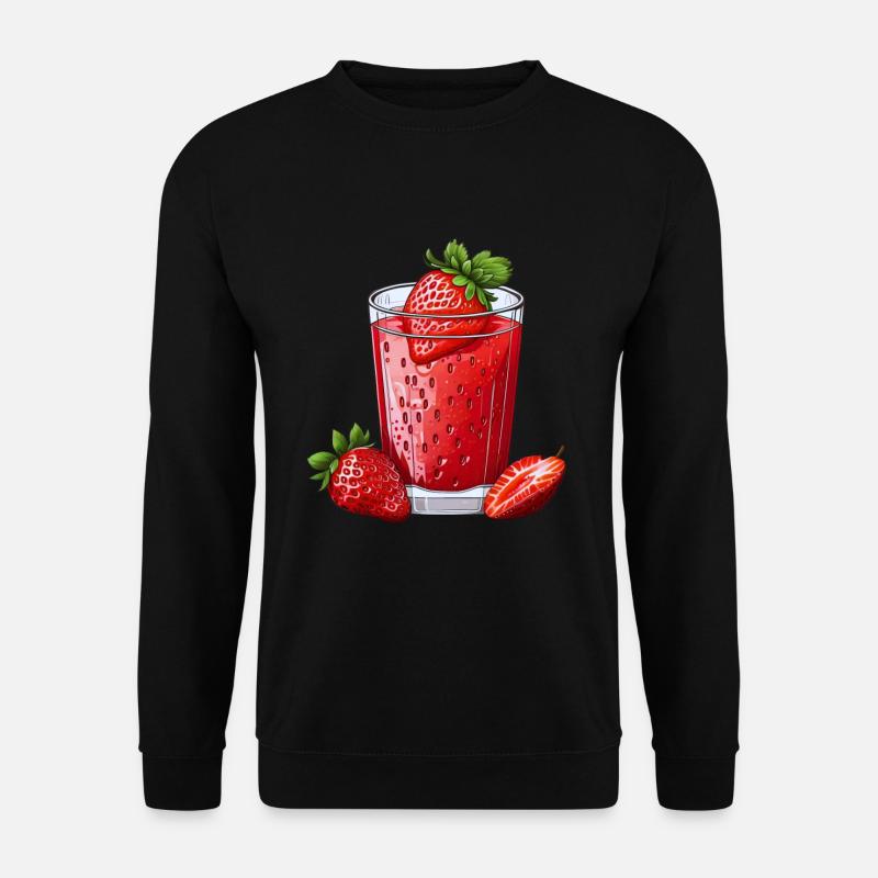 Erdbeersirup - Unisex Pullover - Schwarz